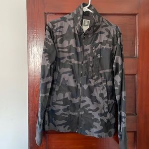 G-Star Raw Mens M Recroft Overshirt Black Camo